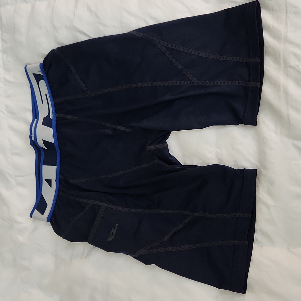 TSLA SMALL NAVY COMPRESSION SHORT